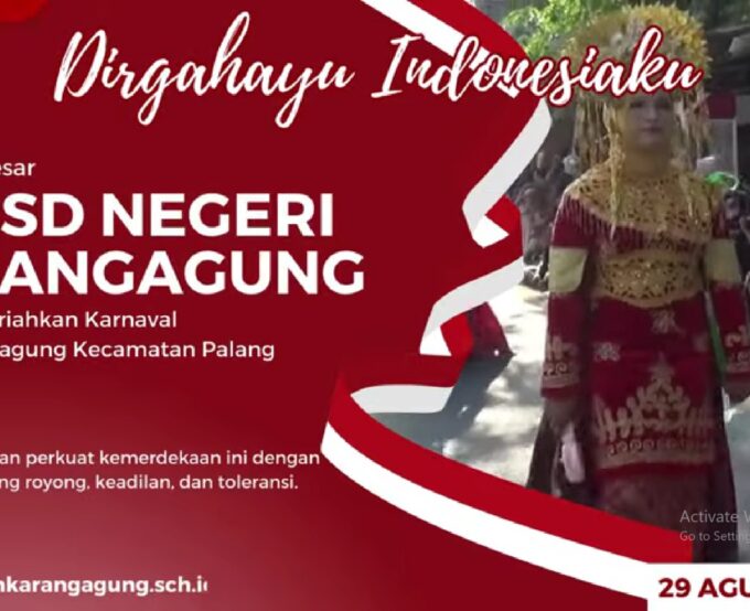 UPT SD Negeri Karangagung Juara 1 Kegiatan Karnaval Desa Karangagung Palang Tahun 2024